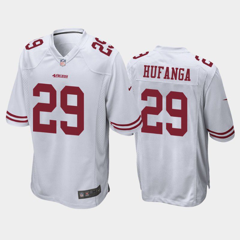 Men San Francisco 49ers #29 Talanoa Hufanga Nike White Game NFL Jersey->san francisco 49ers->NFL Jersey